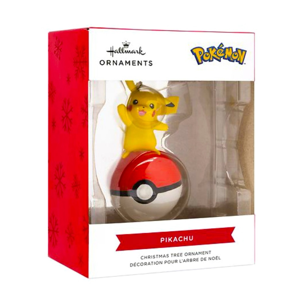 Hallmark 2024 Pokemon Pikachu with Poke Ball Christmas Ornament NIB